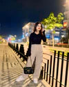 Women's Cargo High Waisted Wide Leg Athletic Trouser
