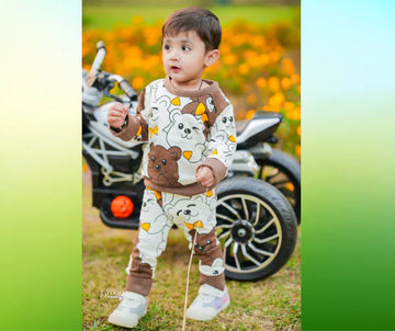 Multi Bear Printed Kids Winter Suit ( Each )