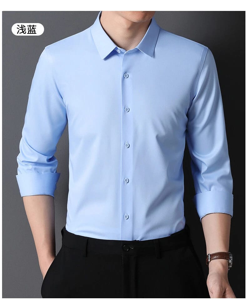 Men's Premium Light Blue Formal Dress Shirt