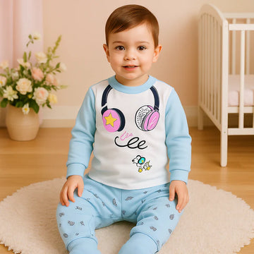 Sky Headphone Printed Kids Winter Suit ( Each )