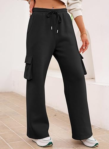 UniSex Black Pocket Cargo Trouser