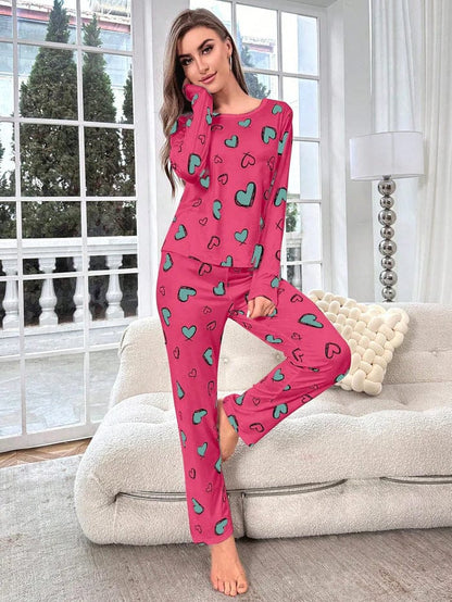Women Printed Pajama Night Suit