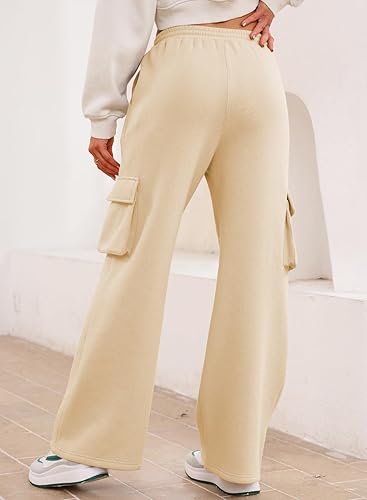 Unisex Beige Pocket Cargo Trouser