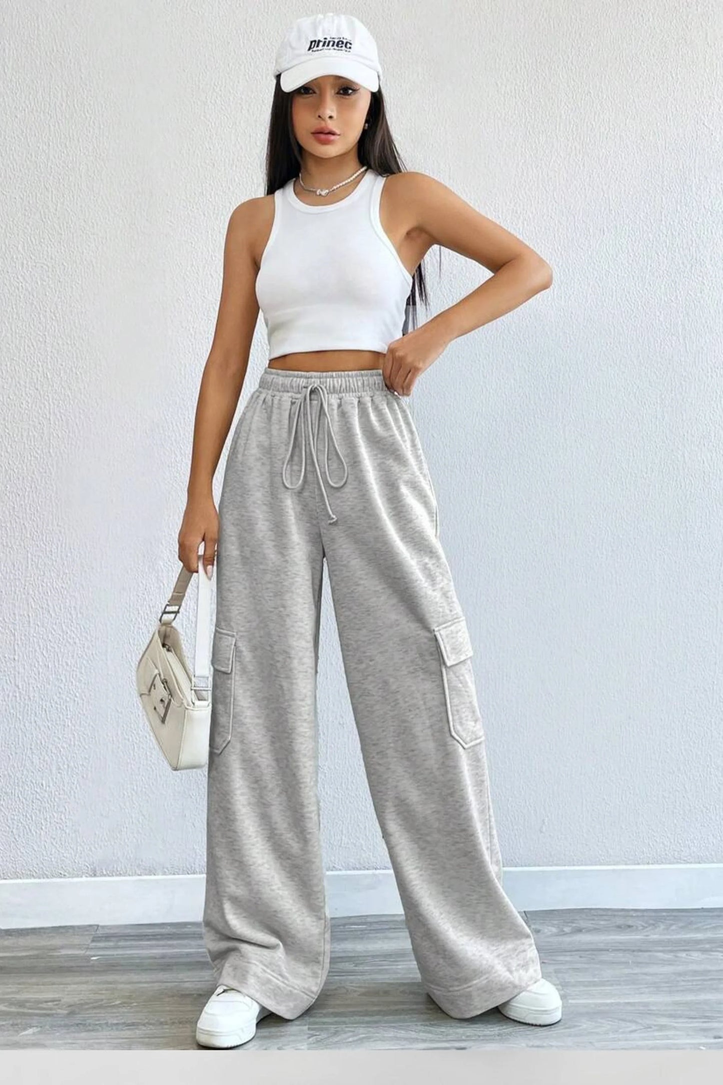 Gray Unisex Pocket Cargo Trouser