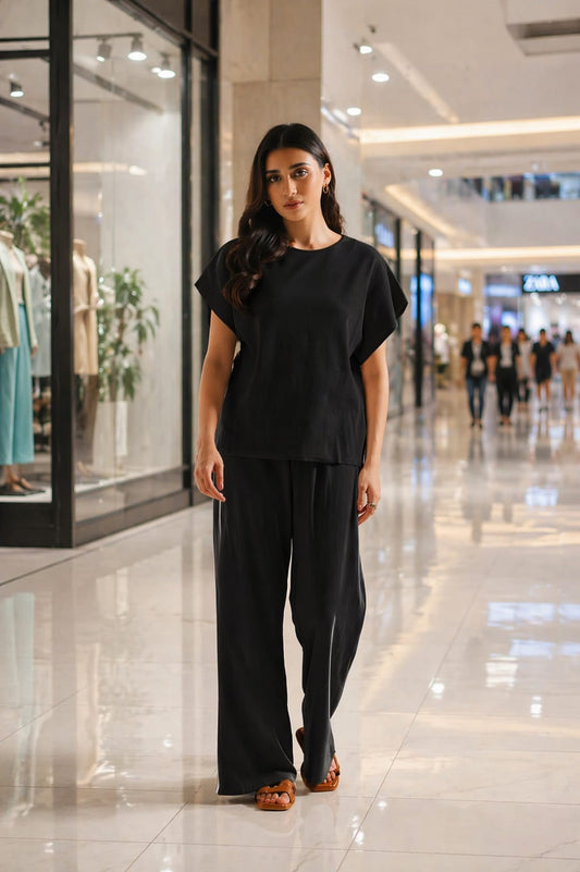 Ethnc Women Comfort Night Wear Black