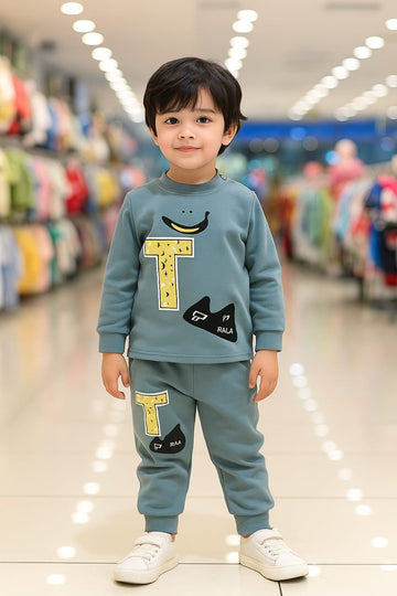 Fashion  Style Printed Kids Winter Suit