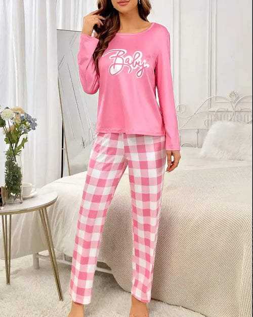 Barbie's Pink Night Suit with Print