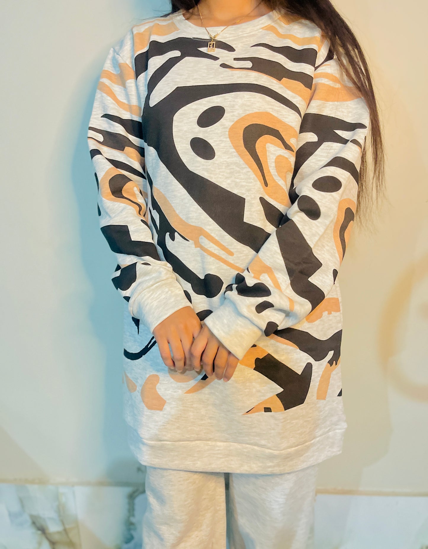 Modern aur stylish winter casual outfit. Camel