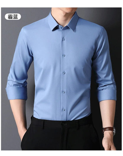 Men's Premium Light Blue Formal Dress Shirt