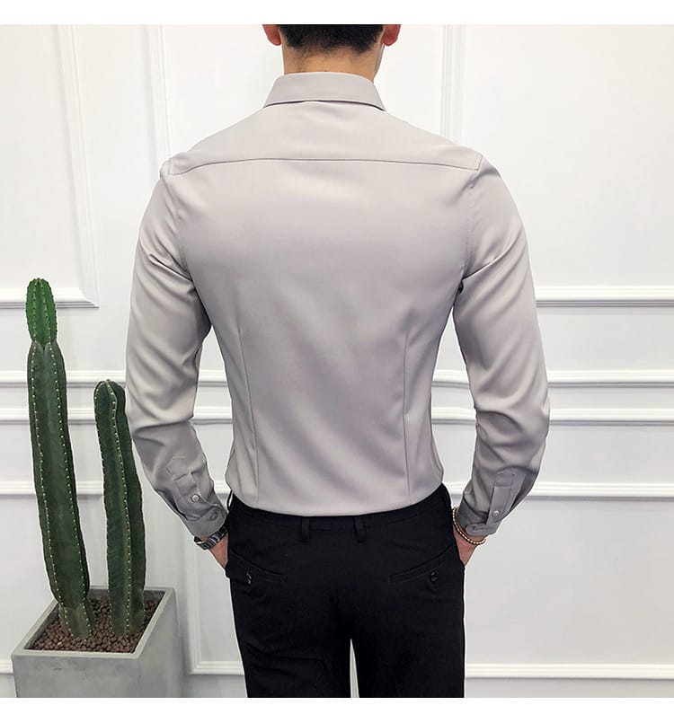 Men's Premium Light Grey Formal Shirt