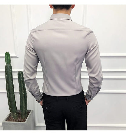 Men's Premium Light Grey Formal Shirt