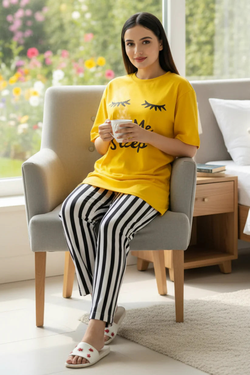 Yellow Let Me PJs SET