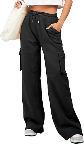 UniSex Black Pocket Cargo Trouser