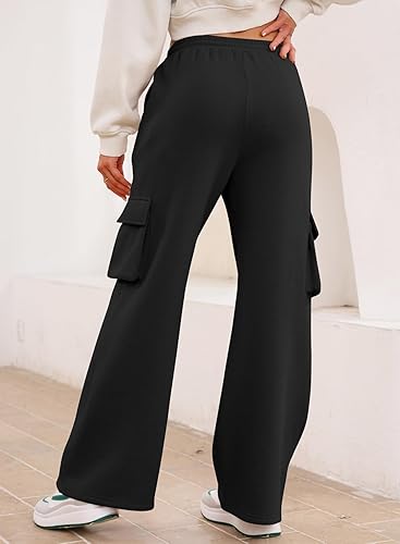 UniSex Black Pocket Cargo Trouser