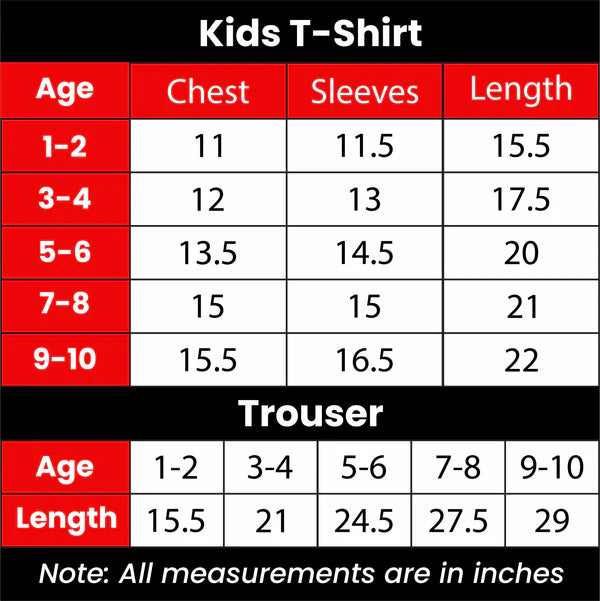 Stylish Half Sleeve Kids Suit (Each)