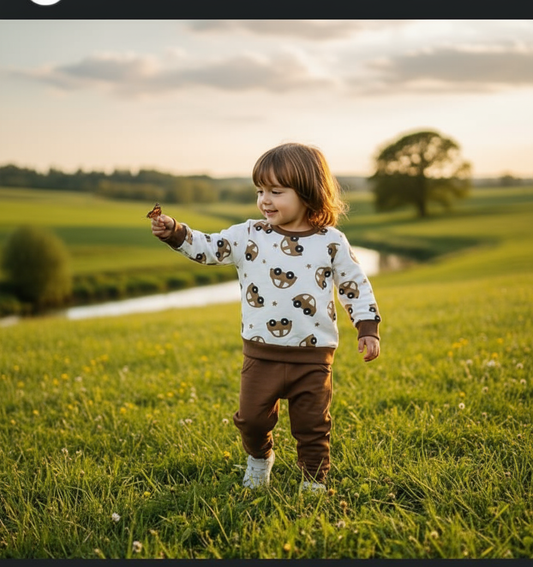 Fashion Car  Printed Kids Winter Suit