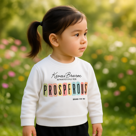 Fashion  Style Printed Kids Winter Suit White Suit